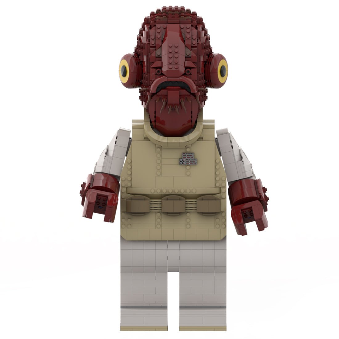 MOC - 111488 Admiral Ackbar Mega Figure(with Helmet) - LesDiy