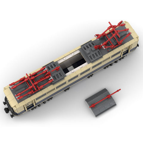 MOC - 113230 DB - Baureihe E50 Trolley Building Blocks - LesDiy