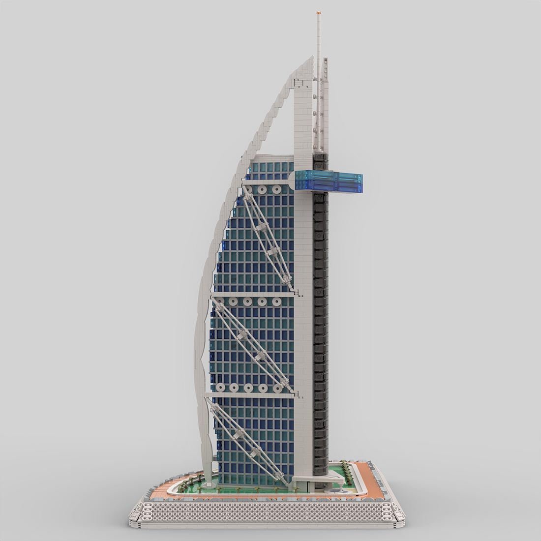 MOC - 113482 Burj Al Arab Building Blocks - LesDiy