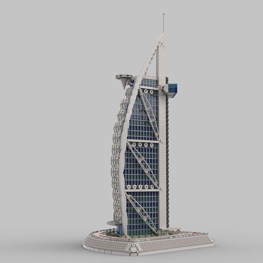 MOC - 113482 Burj Al Arab Building Blocks - LesDiy