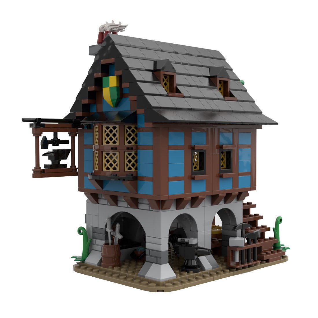 MOC - 113518 Medieval Alley's Blacksmith - LesDiy