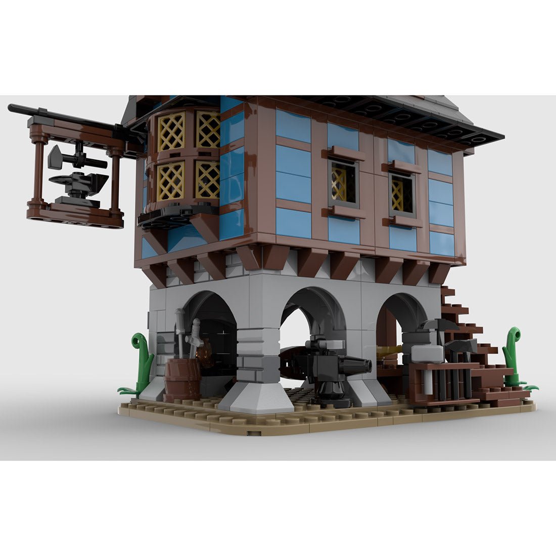 MOC - 113518 Medieval Alley's Blacksmith - LesDiy