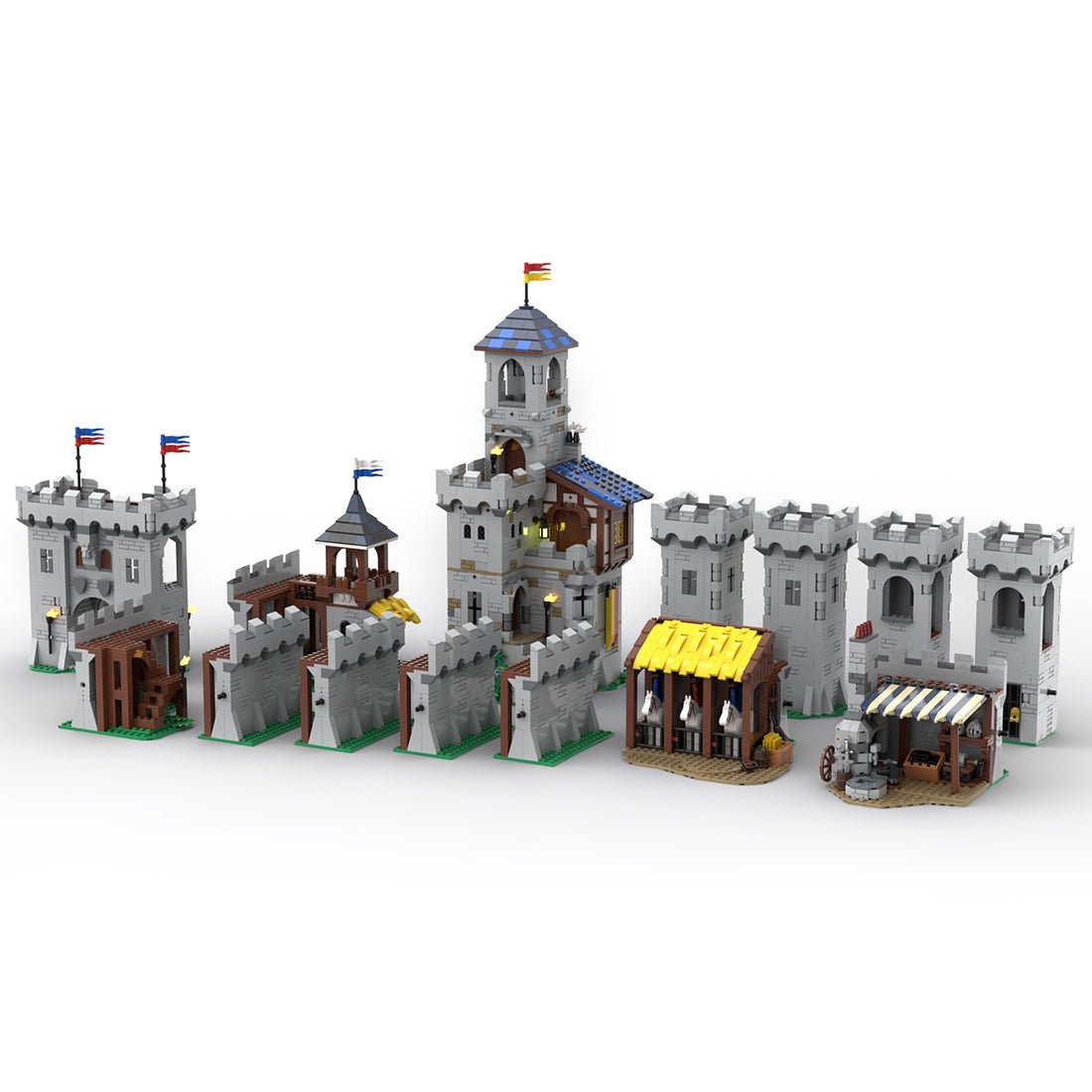 MOC - 113656 Modular Medieval Castle - LesDiy