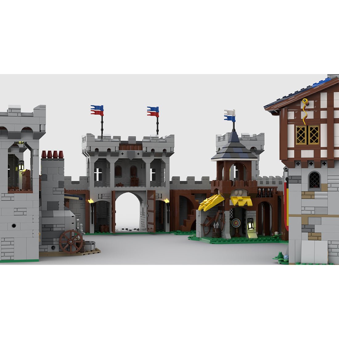 MOC - 113656 Modular Medieval Castle - LesDiy