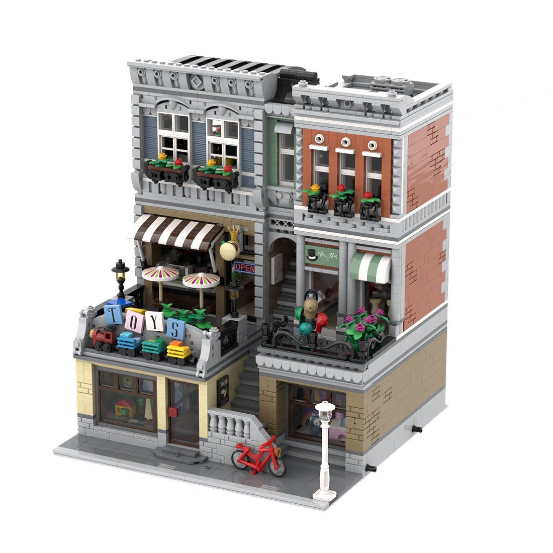 MOC - 113849 Street Scene Toy Shop Modular Building - LesDiy