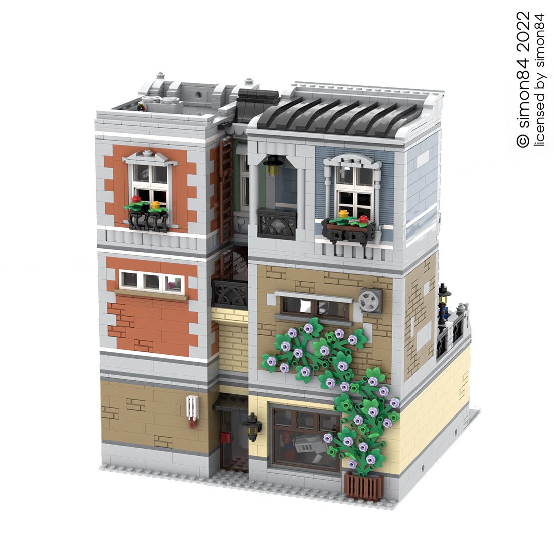 MOC - 113849 Street Scene Toy Shop Modular Building - LesDiy