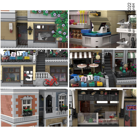 MOC - 113849 Street Scene Toy Shop Modular Building - LesDiy