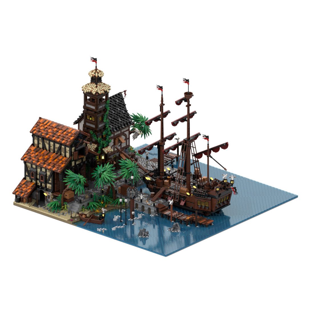 MOC - 114510 Port Sauvage Pirate Town - LesDiy