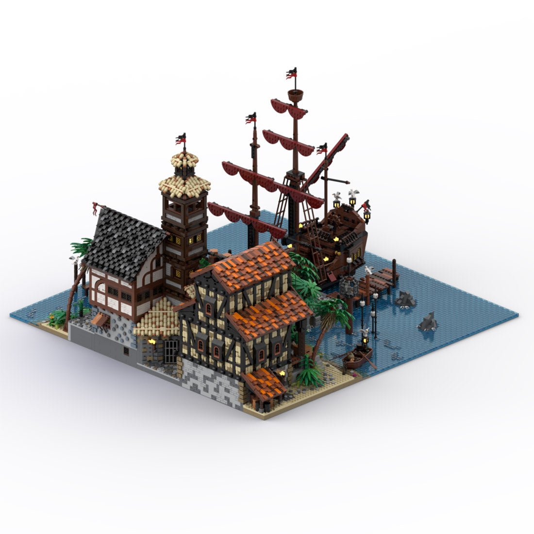 MOC - 114510 Port Sauvage Pirate Town - LesDiy