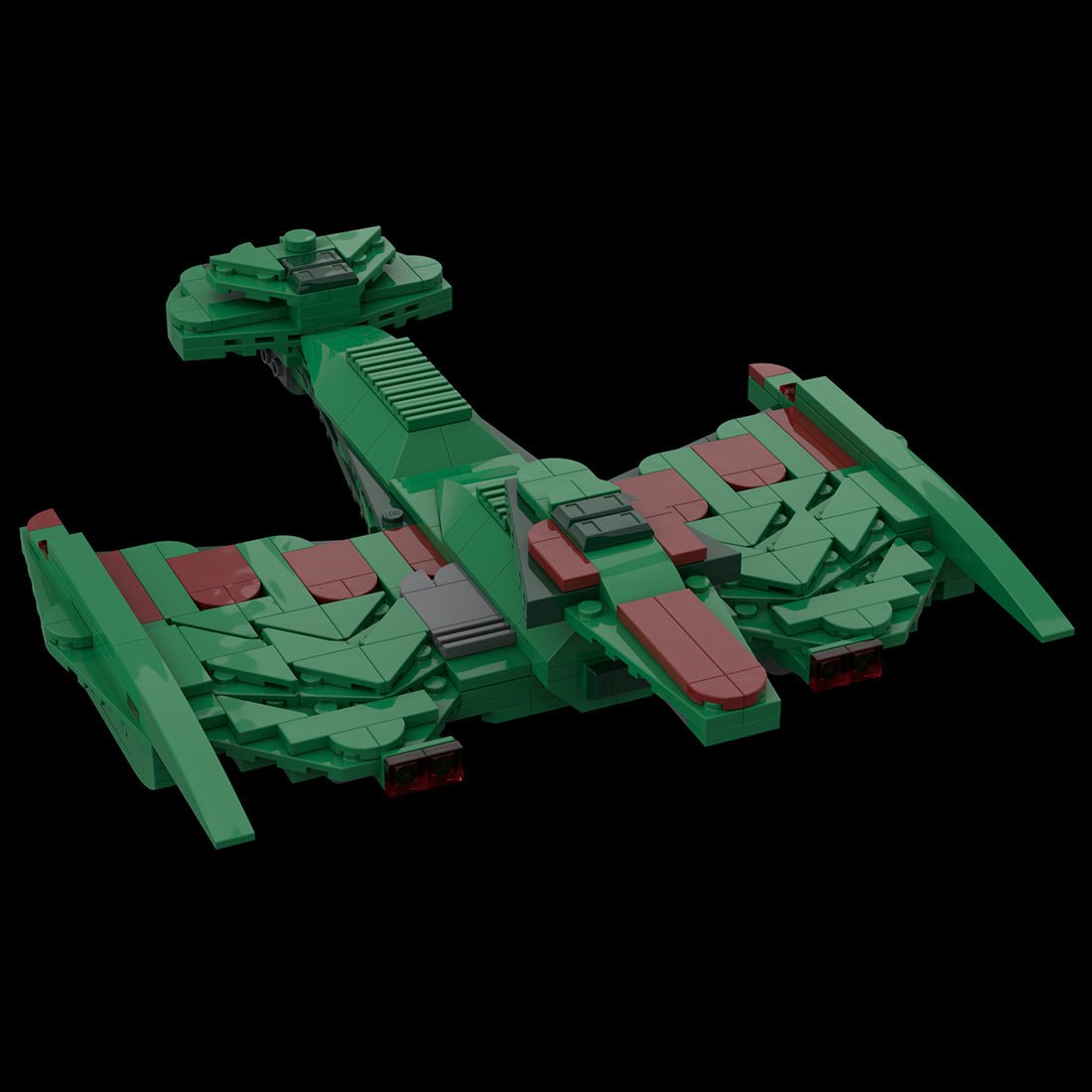 MOC - 115180 Klingon Negh'Var Warship Building Blocks - LesDiy