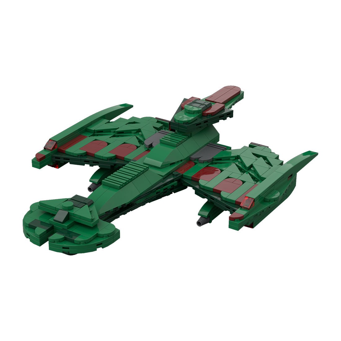 MOC - 115180 Klingon Negh'Var Warship Building Blocks - LesDiy