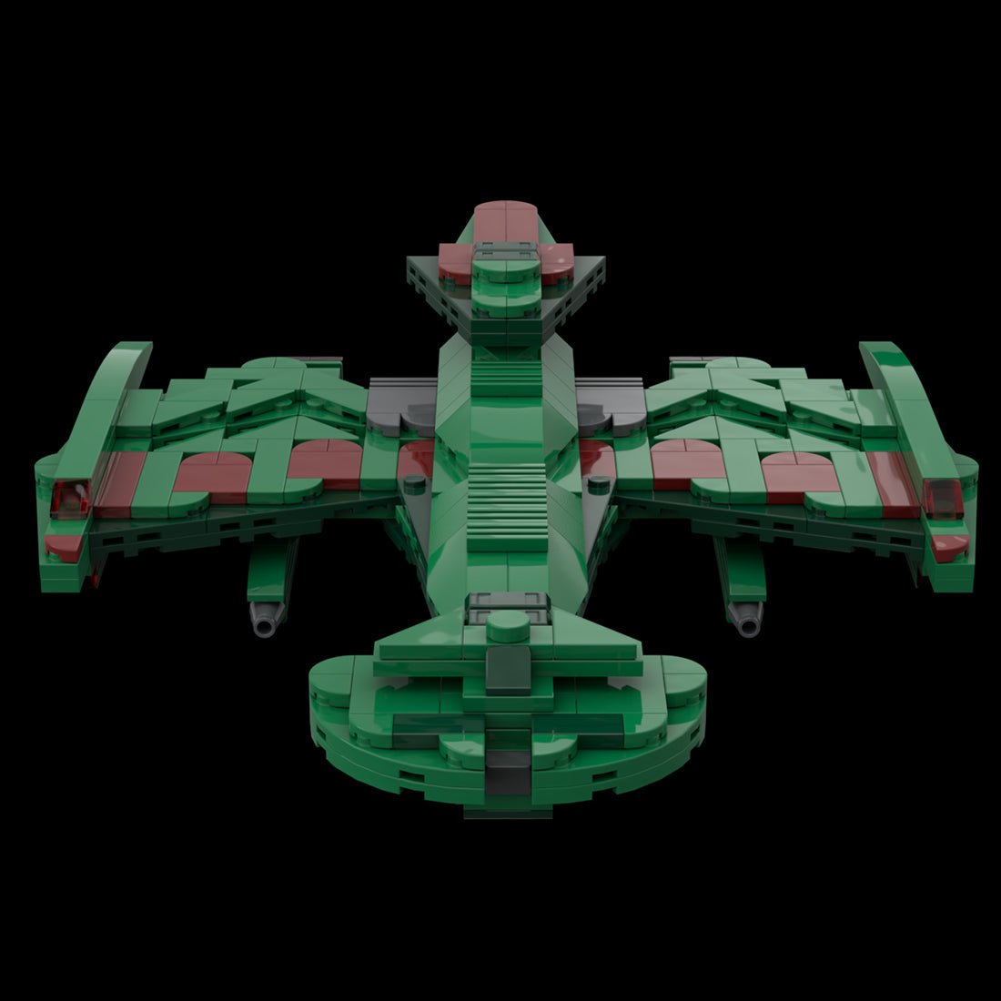 MOC - 115180 Klingon Negh'Var Warship Building Blocks - LesDiy