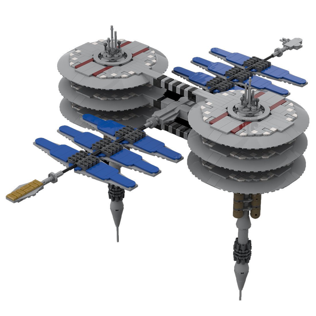 MOC - 116821 Starfleet Jupiter Station Model Building Blocks - LesDiy - 