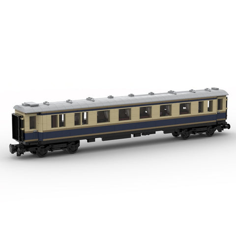 MOC - 117307 Historical Rheingold (1928) Passengertrain Train Theme Series Model - LesDiy