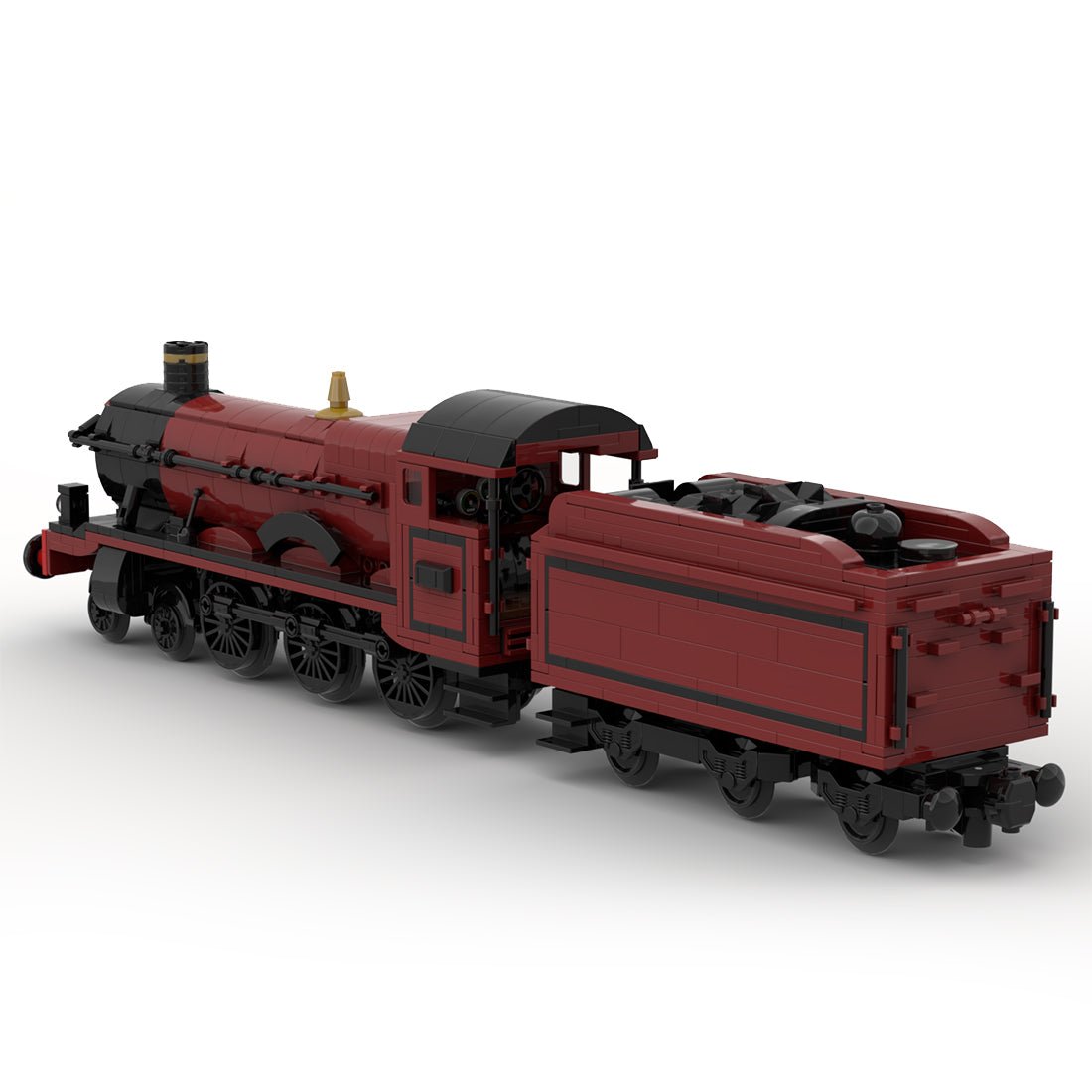 MOC - 117702 GWR 8W Hall Class "Olton - Hall" Steam Locomotive - LesDiy - Locomotive