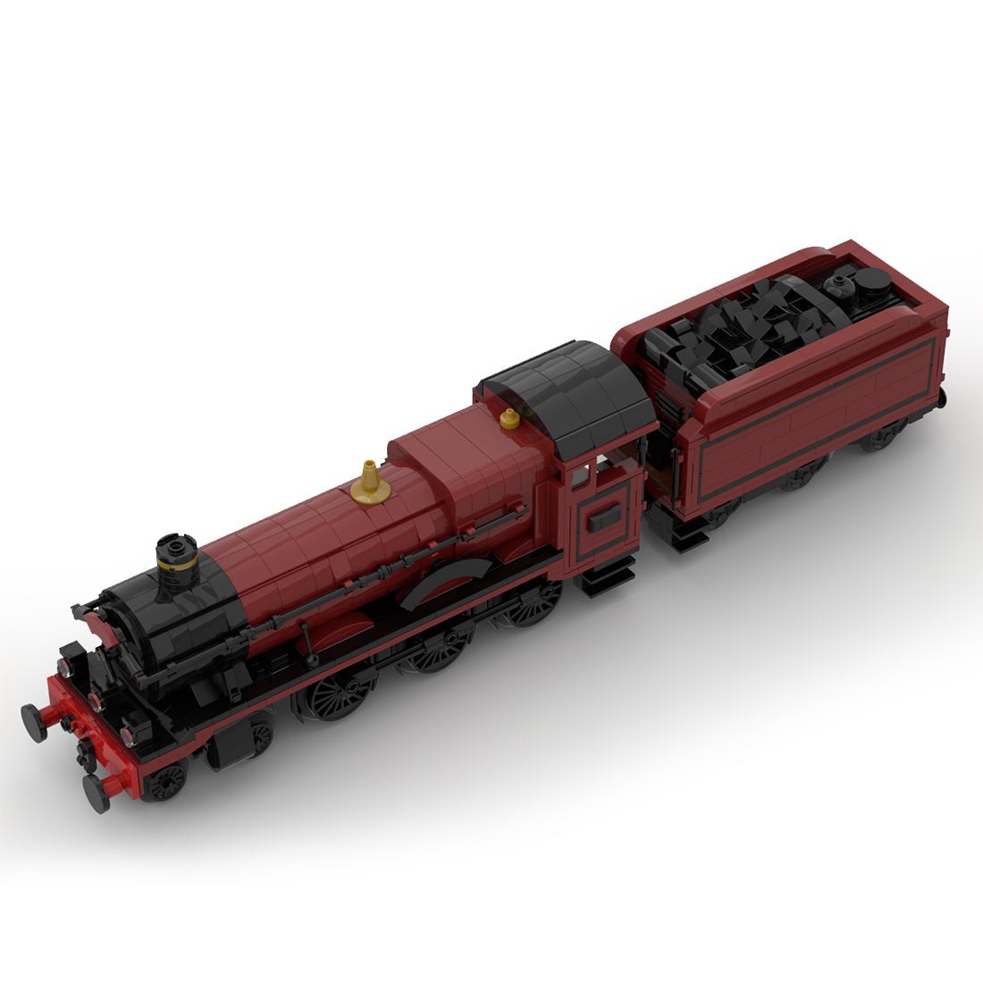 MOC - 117702 GWR 8W Hall Class "Olton - Hall" Steam Locomotive - LesDiy - Locomotive