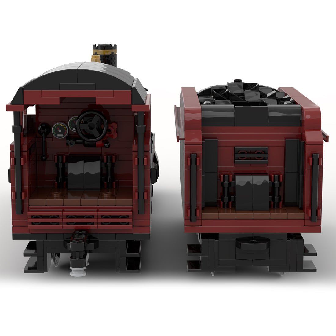 MOC - 117702 GWR 8W Hall Class "Olton - Hall" Steam Locomotive - LesDiy