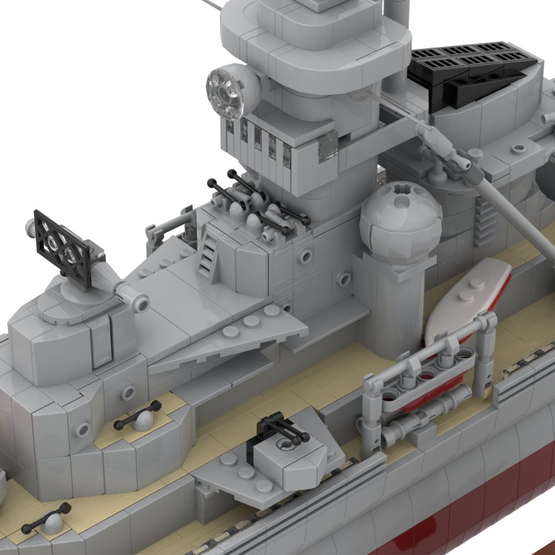 MOC - 119082 Prinz Eugen RC Cruiser - LesDiy - 