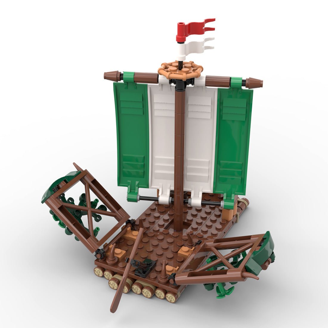 MOC - 120288 River Otter - Forestmen Raft - LesDiy