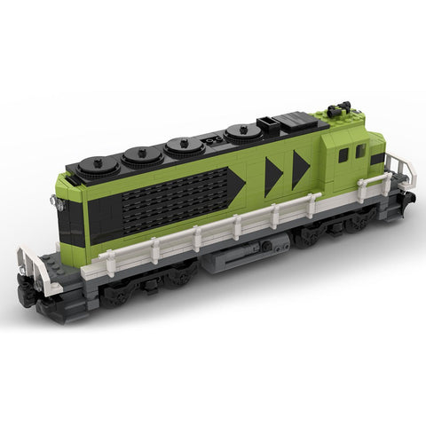 MOC - 121833 Diesel Cargo Locomotive Train Model - LesDiy