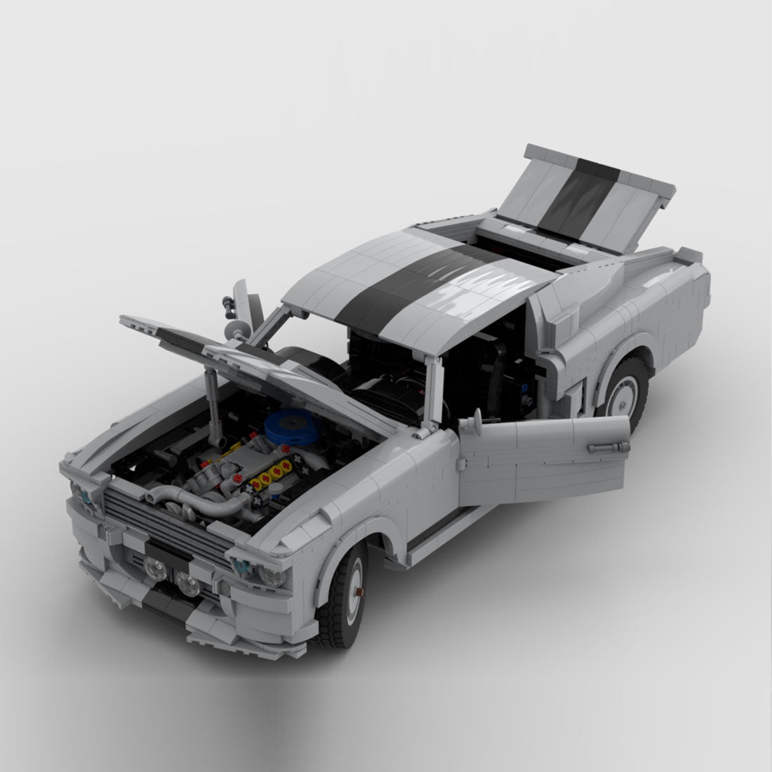 MOC - 121991 Ford Mustang Shelby GT - 500 1967 Eleanor - LesDiy