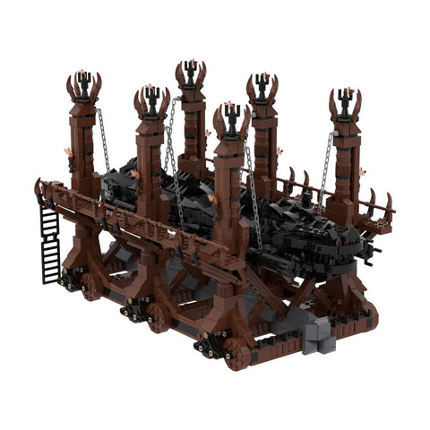 MOC - 122034 Wolf - head Siege Hammer Movie Model - LesDiy