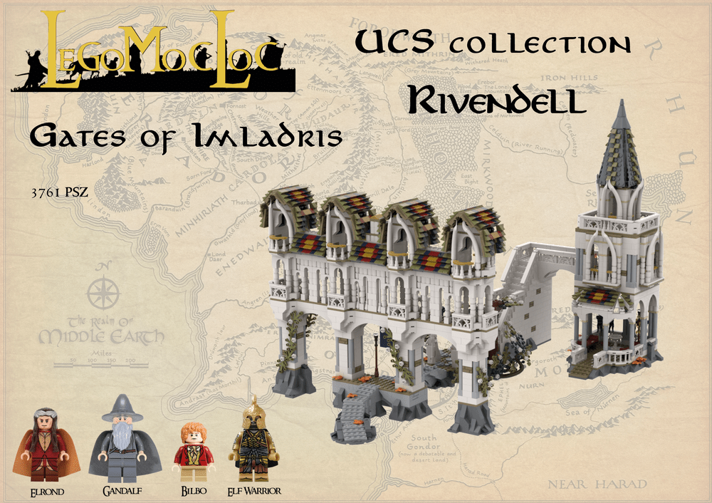 MOC - 122041 UCS Rivendell - Gates of Imladris - LesDiy