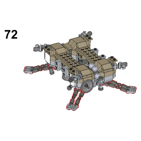 MOC - 122248 LOK Luna 17 (Ye - 8 series) (Soviet Moon Rover Lander) - LesDiy - 