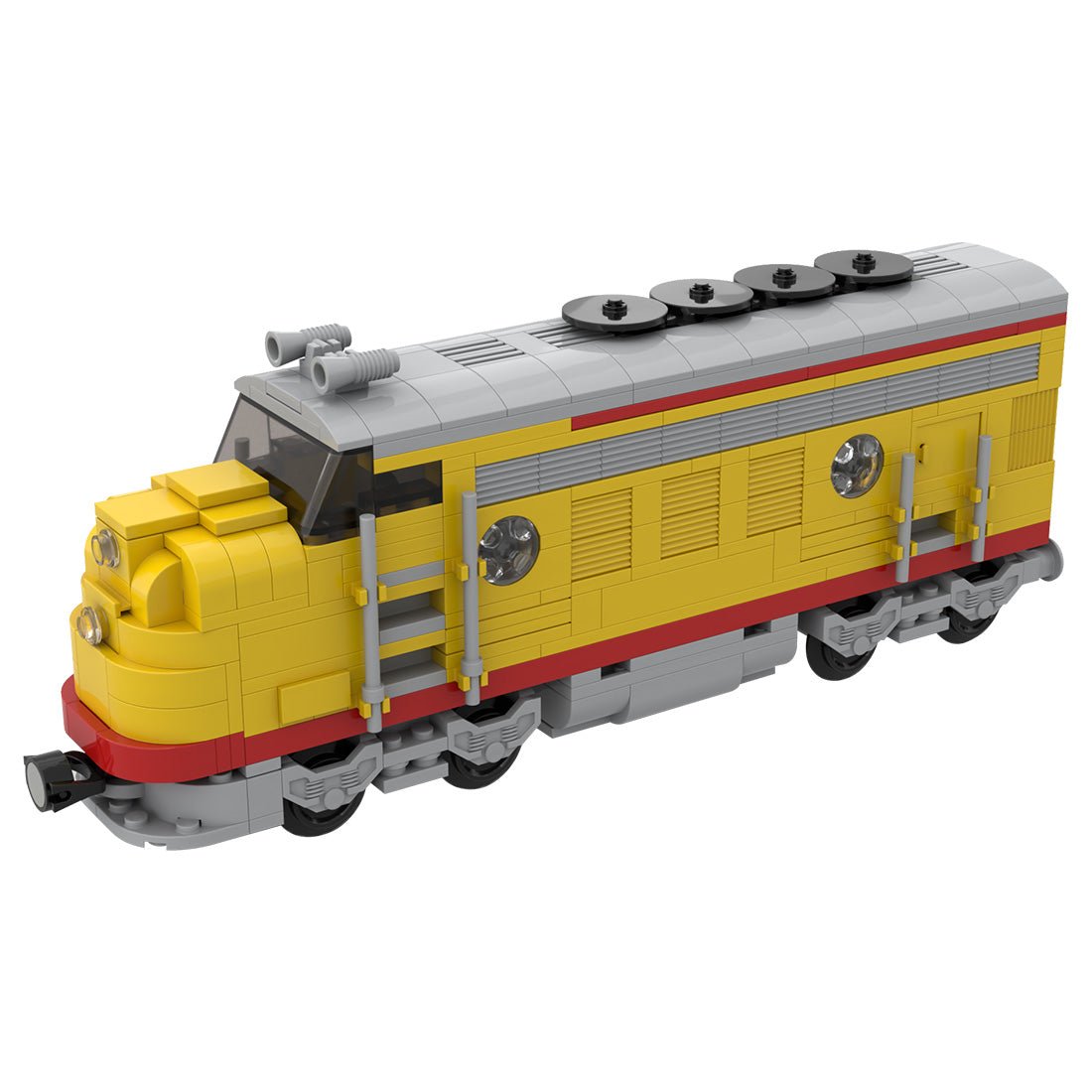 MOC - 122319 Union Pacific Locomotive Train Model - LesDiy