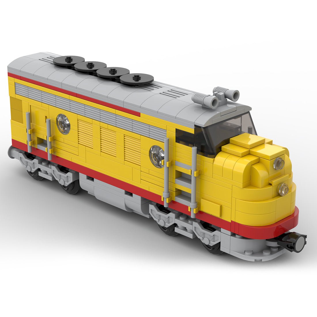 MOC - 122319 Union Pacific Locomotive Train Model - LesDiy