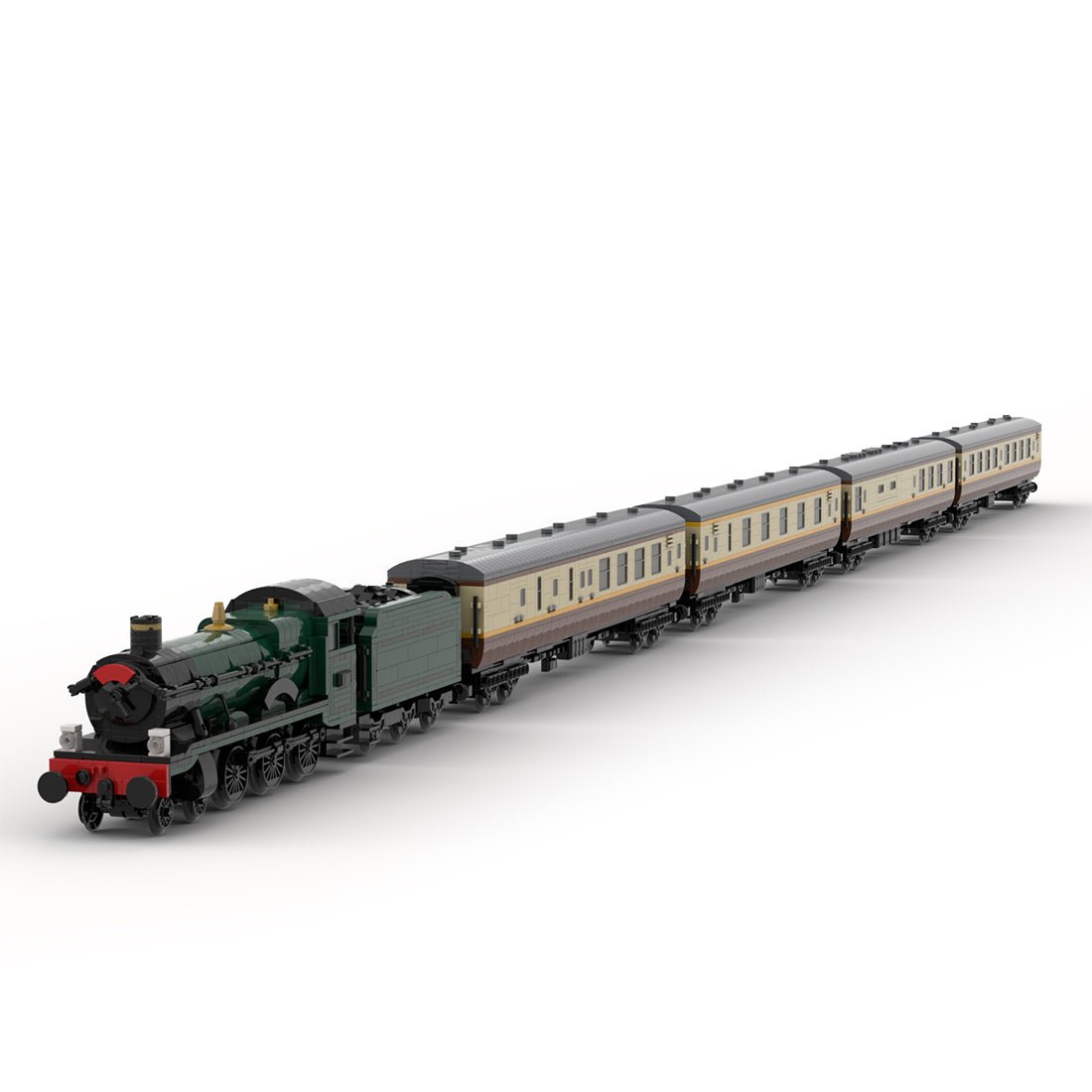 MOC - 122525 Shakespeare Express "Kinlet Hall" Train Model - LesDiy - Locomotive