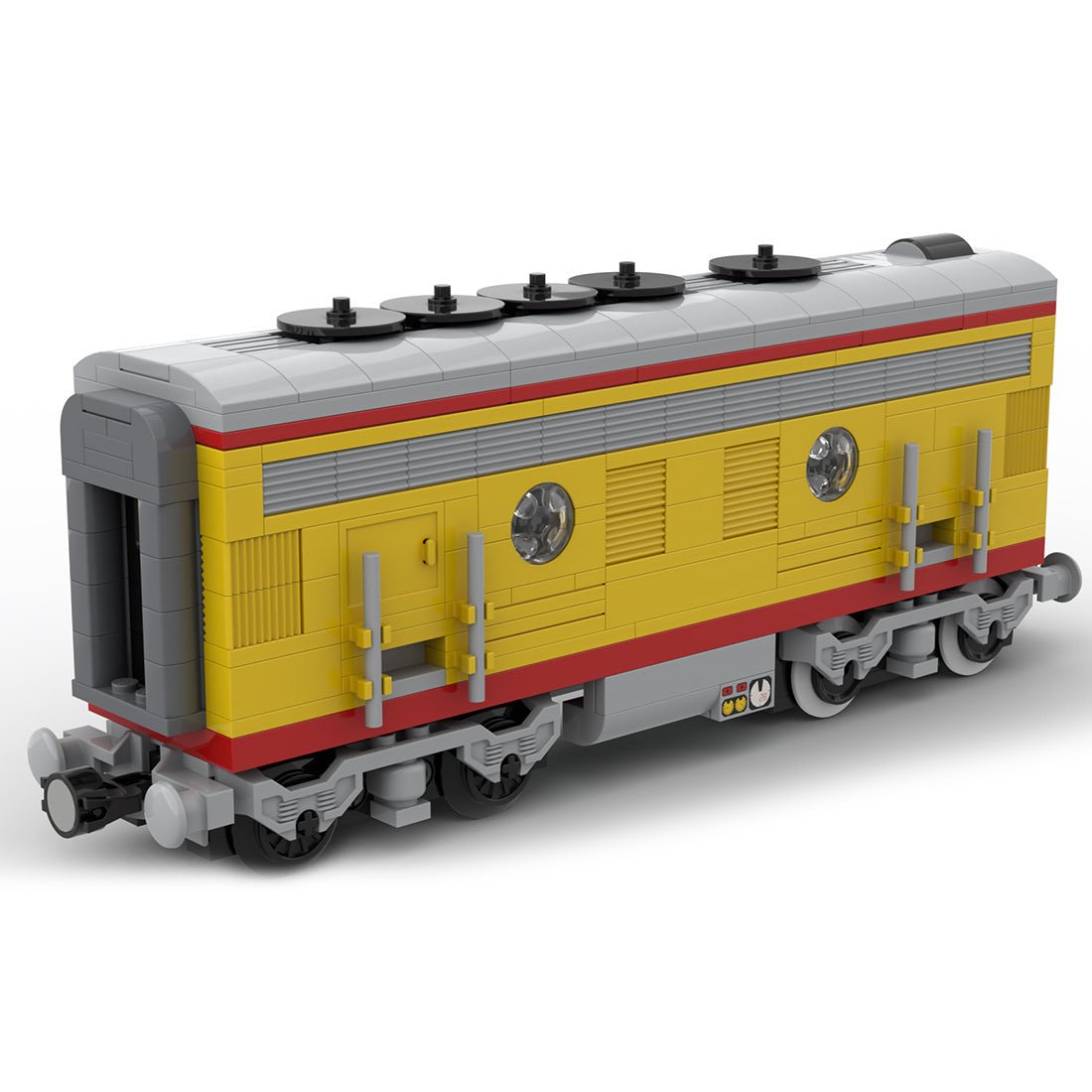 MOC - 122547 Union Pacific Locomotive Train B unit Model - LesDiy