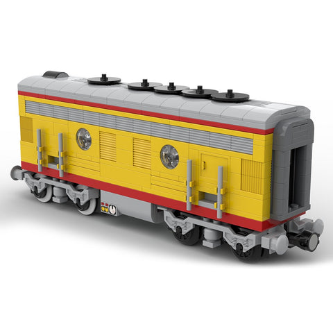 MOC - 122547 Union Pacific Locomotive Train B unit Model - LesDiy