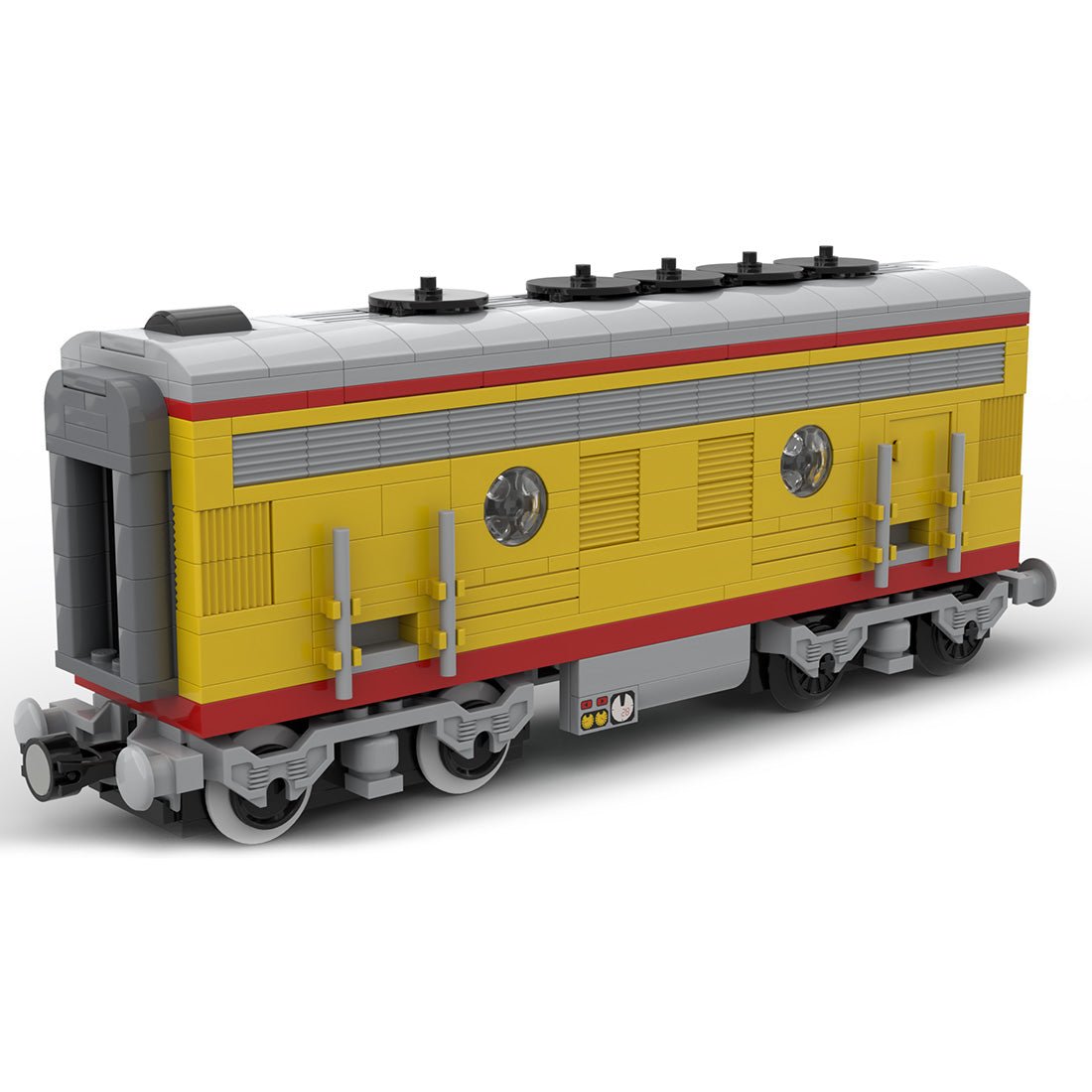 MOC - 122547 Union Pacific Locomotive Train B unit Model - LesDiy