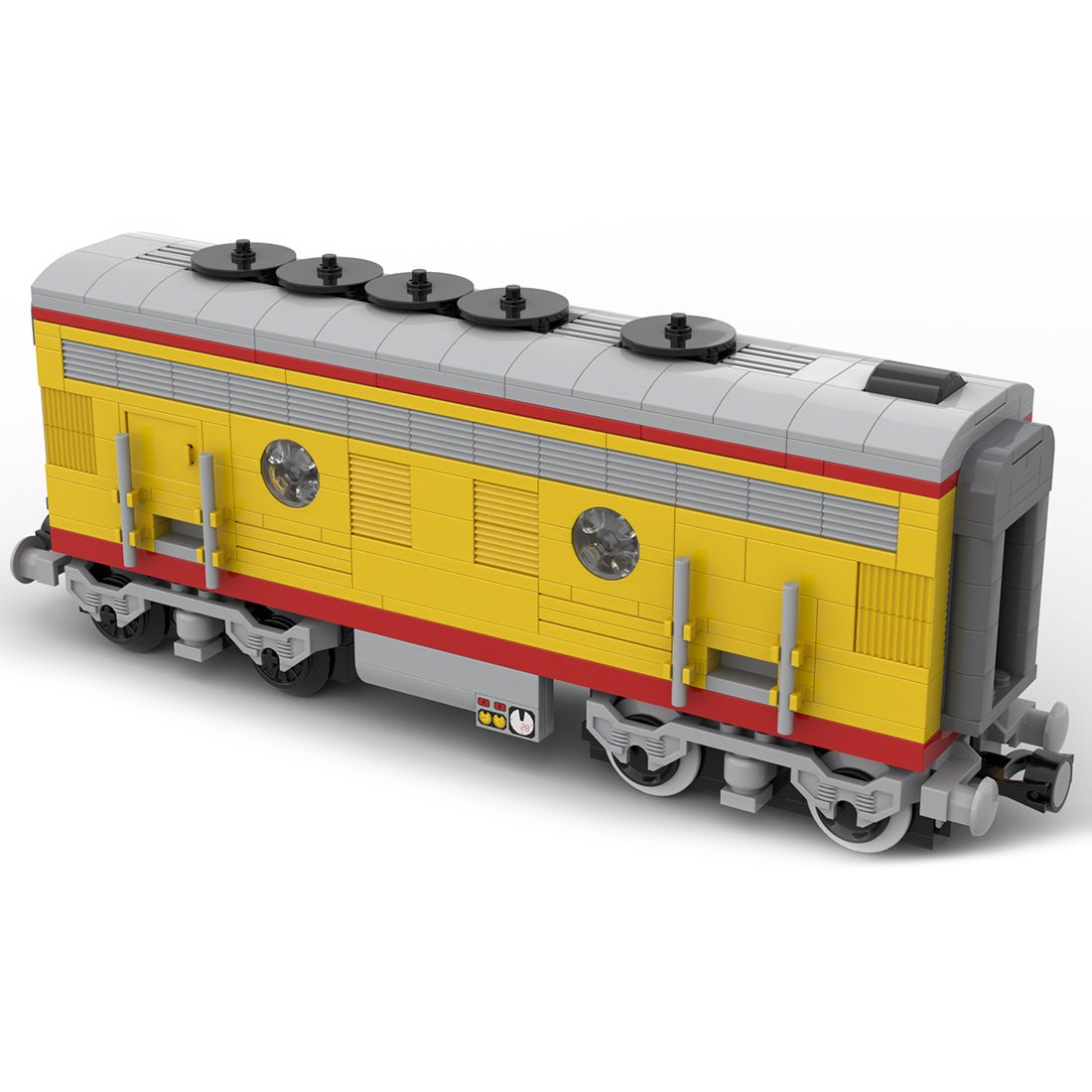 MOC - 122547 Union Pacific Locomotive Train B unit Model - LesDiy