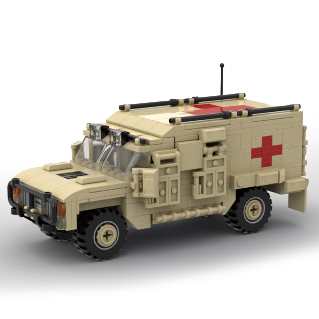 MOC - 122610 Military Ambulance Model Building blocks - LesDiy