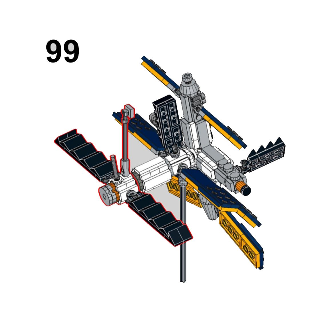 MOC - 122803 MIR (Soviet Space Station) - LesDiy