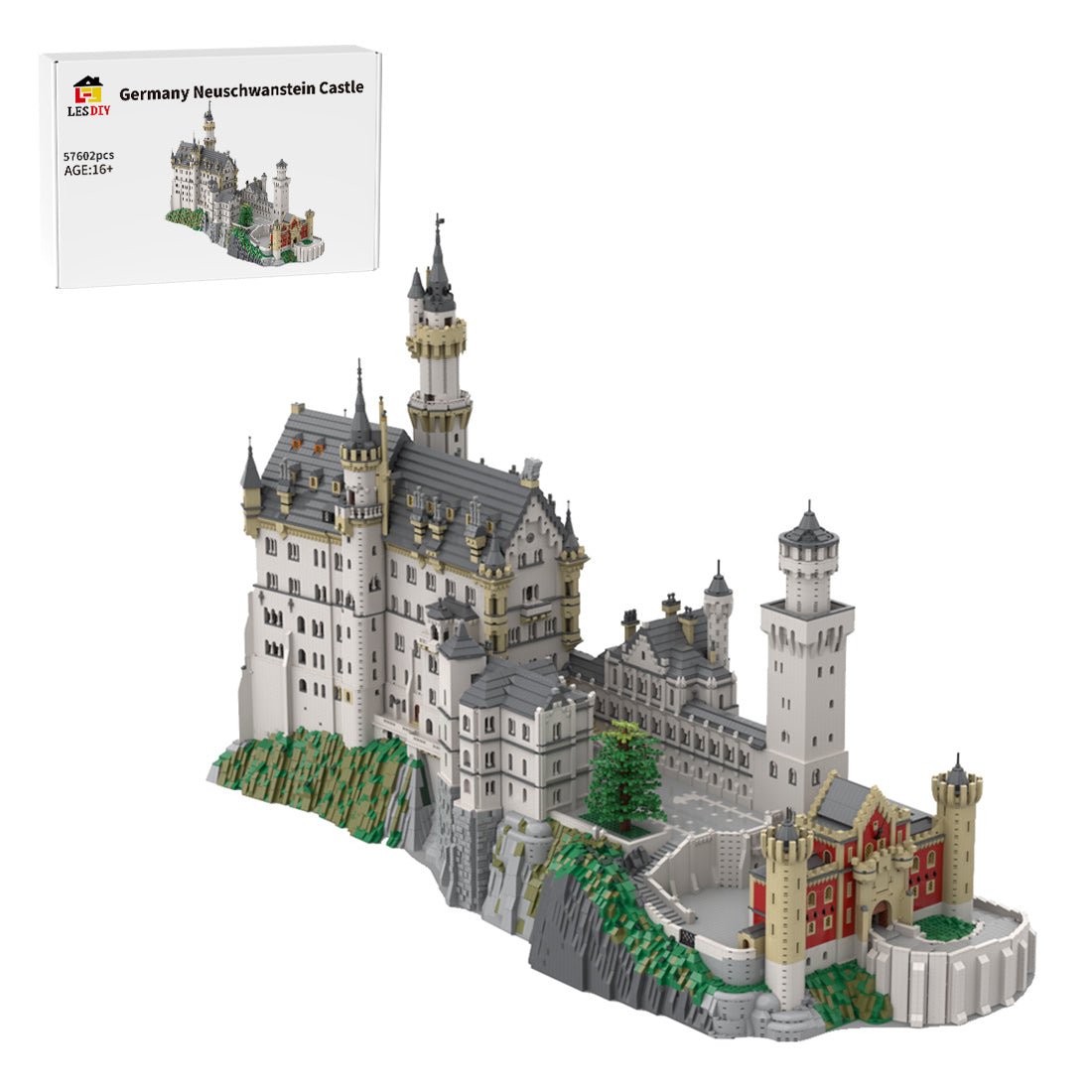 MOC - 123380 Germany Neuschwanstein Castle Model - LesDiy - 