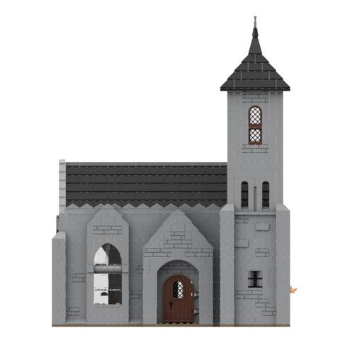 MOC - 124030 Medieval Bell Tower Church Model - LesDiy - 