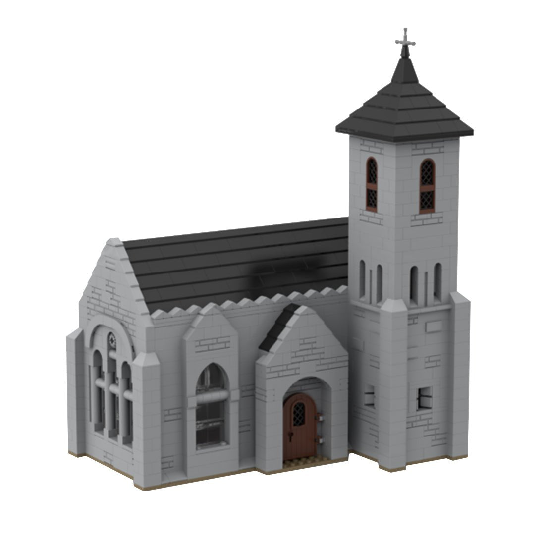 MOC - 124030 Medieval Bell Tower Church Model - LesDiy