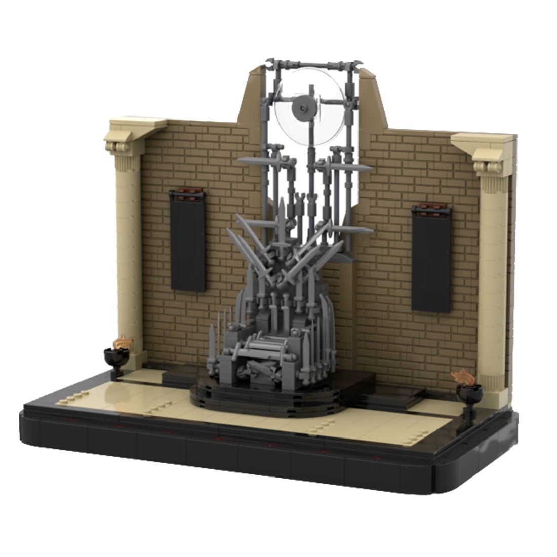 MOC - 124630 Film Throne Model Building Blocks - LesDiy