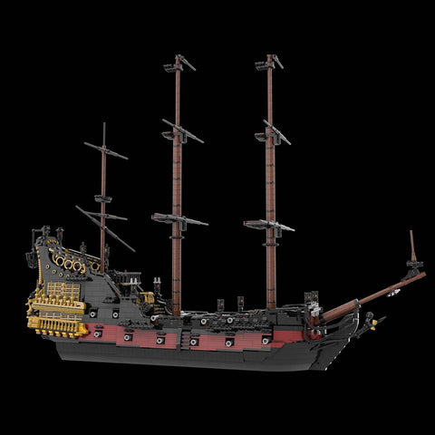 MOC - 124924 Queen Anne's Revenge Ship Model - LesDiy