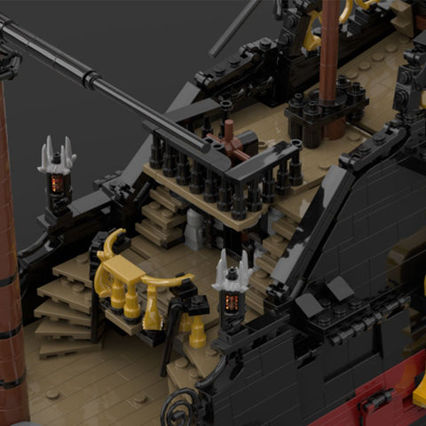 MOC - 124924 Queen Anne's Revenge Ship Model - LesDiy