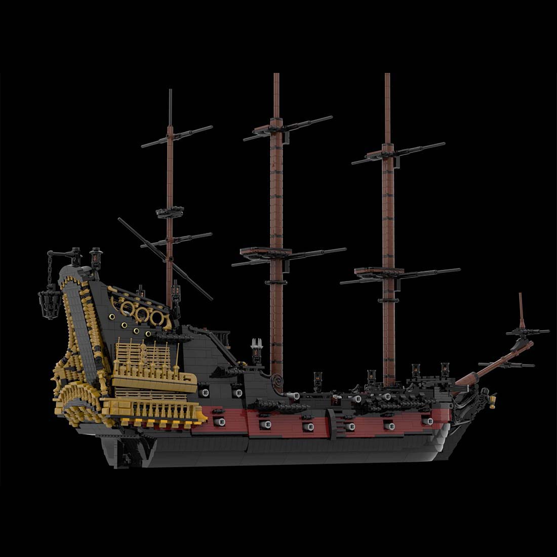 MOC - 124924 Queen Anne's Revenge Ship Model - LesDiy