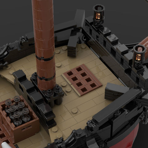 MOC - 124924 Queen Anne's Revenge Ship Model - LesDiy