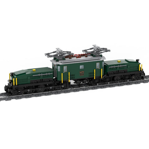 MOC - 124952 Swiss Locomotive Crocodile - Green - LesDiy