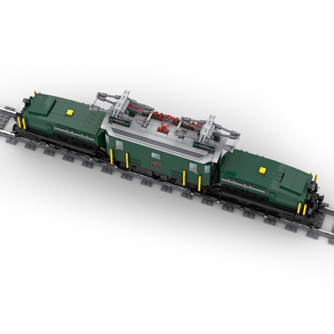 MOC - 124952 Swiss Locomotive Crocodile - Green - LesDiy