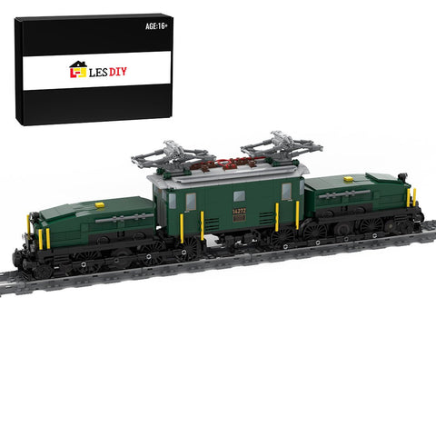 MOC - 124952 Swiss Locomotive Crocodile - Green - LesDiy