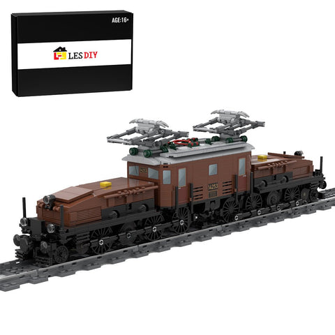 MOC - 125085 Swiss Locomotive Crocodile - Brown - LesDiy