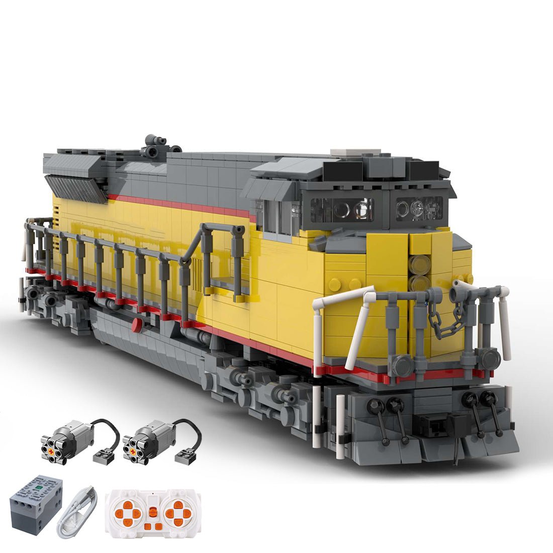 MOC - 125311 EMD SD90MAC - H2 Union Pacific Train Model - LesDiy